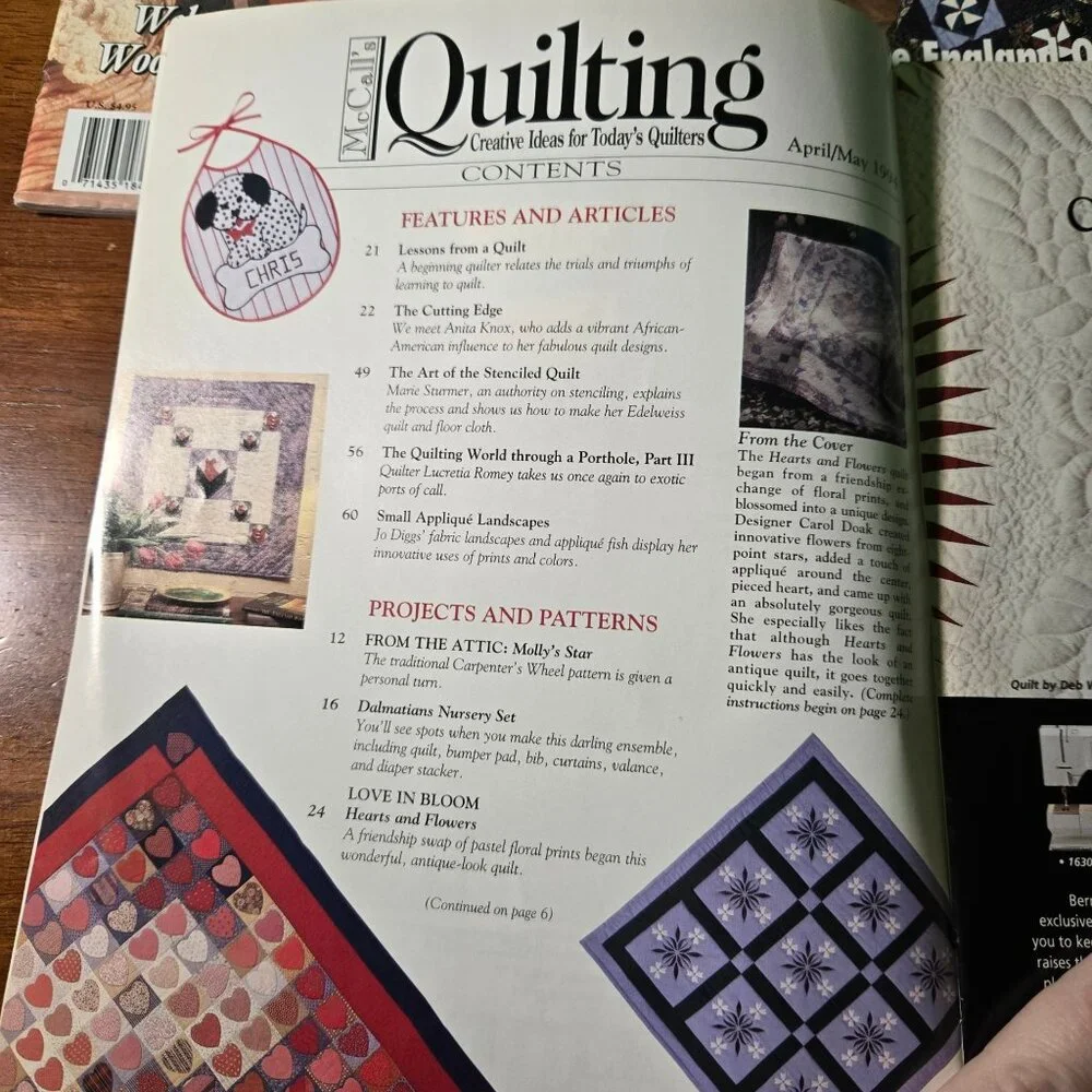 McCall's Quilting Magazines lot May 1994, Sept 1999 Feb 2000 Quick